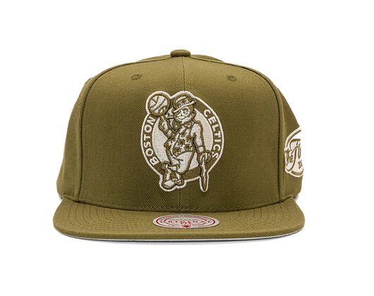 Kšiltovka Mitchell & Ness - NBA Fashion Basic Snapback - Boston Celtics - Olive