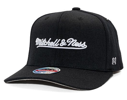 Kšiltovka Mitchell & Ness - Branded Script Stretch  - Black