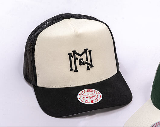 Kšiltovka Mitchell & Ness - Branded Icon Trucker - Off White-Black