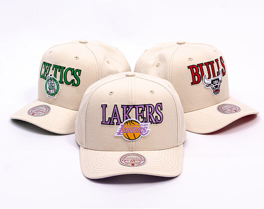Kšiltovka Mitchell & Ness - NBA Team Name Pro Crown - Los Angeles Lakers - Bone