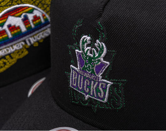 Kšiltovka Mitchell & Ness - NBA Tilted Pro Snapback Hwc - Milwaukee Bucks - Black