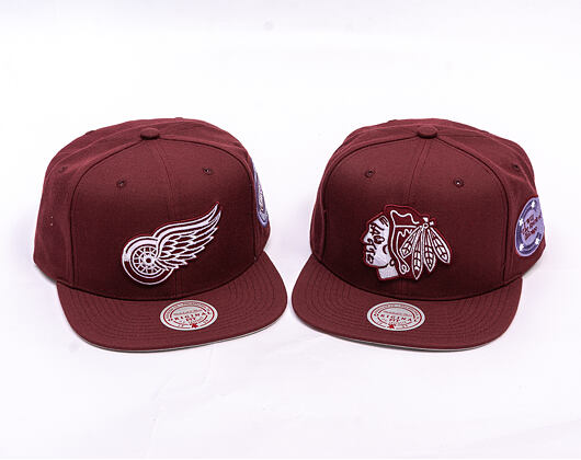 Kšiltovka Mitchell & Ness - NHL Fashion Basic Snapback - Detroit Red Wings - Dark Purple