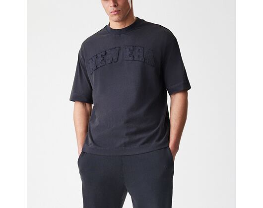 Triko New Era - Branded Washed Oversized Tee - Black