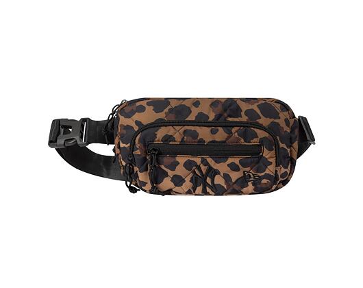 Ledvinka New Era - MLB Leopard Quilted Waist Bag - NY Yankees - Brown / Black