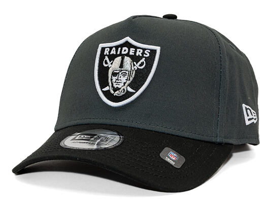 Kšiltovka New Era - NFL Charcoal Drop 9FORTY A-Frame - LAs Vegas Raiders - Steel Clouds / Black