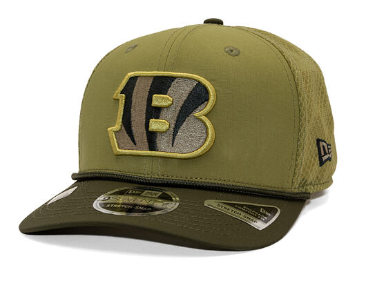Kšiltovka New Era - NFL25 "Salute to Service" - 9SEVENTY Stretch-Snap - Cincinnati Bengals