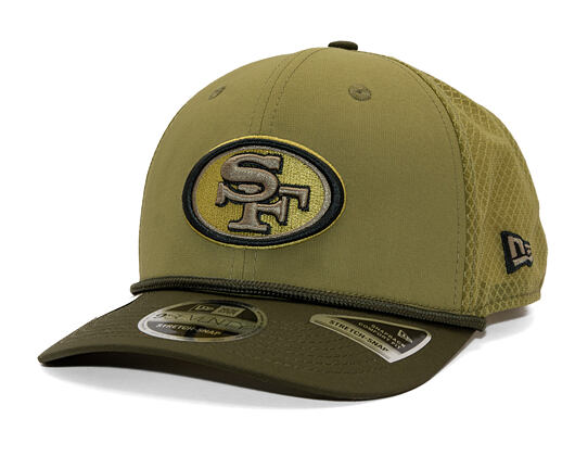 Kšiltovka New Era - NFL25 "Salute to Service" - 9SEVENTY Stretch-Snap - San Francisco 49ers