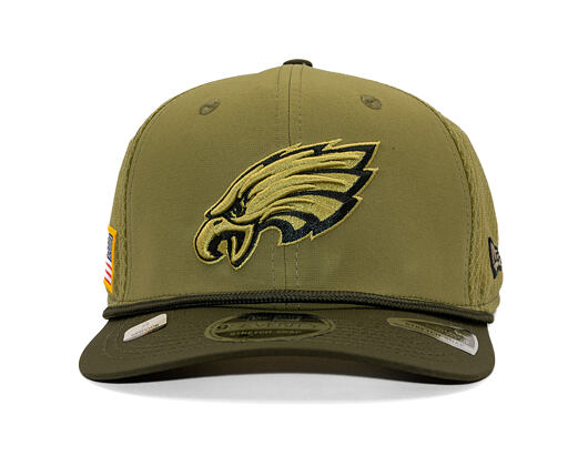 Kšiltovka New Era - NFL25 "Salute to Service" - 9SEVENTY Stretch-Snap - Philadelphia Eagles