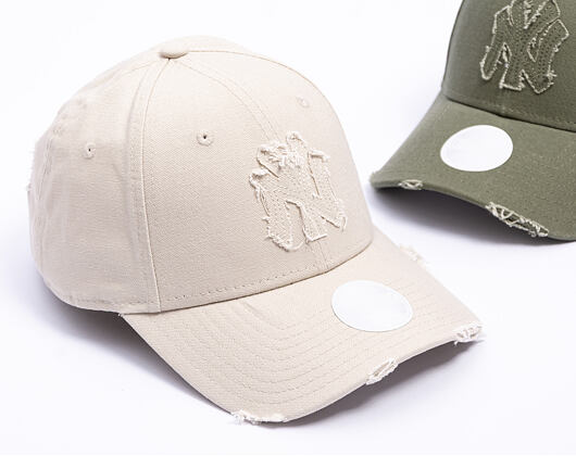 Dámská Kšiltovka New Era - MLB Distressed 9FORTY - NY Yankees - Stone