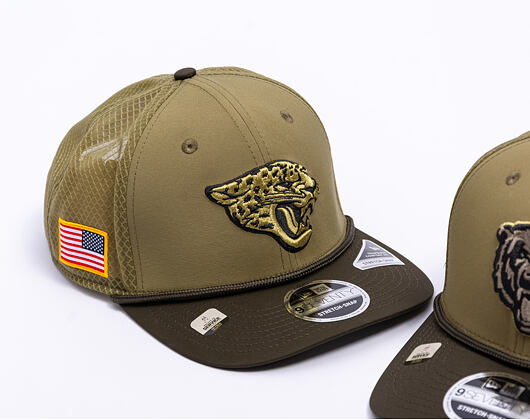 Kšiltovka New Era - NFL25 "Salute to Service" - 9SEVENTY Stretch-Snap - Jacksonville Jaguars