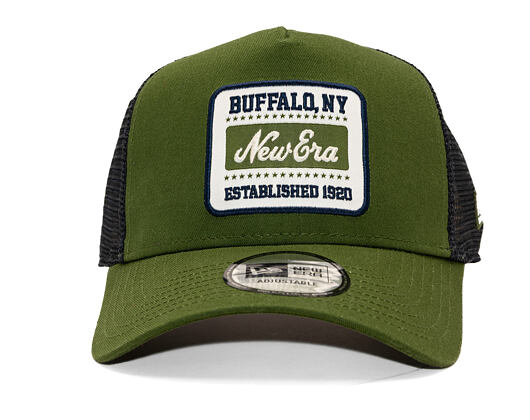 Kšiltovka New Era - Branded Patch Trucker 9FORTY Trucker - Rifle Green