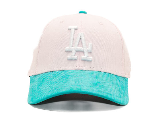 Dětská Kšiltovka New Era - MLB Kids Cord 9FORTY - LA Dodgers - Light Pink / Mint