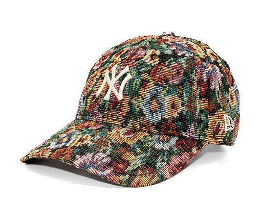 Dámská Kšiltovka New Era - MLB Womens Floral 9TWENTY - NY Yankees - Black / Cream