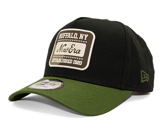 Kšiltovka New Era - Branded Camo Patch 9FORTY A-Frame - Black / Rifle Green