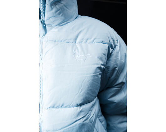Péřová bunda Karl Kani - Small Signature Embossed Logo Puffer Jacket - Blue