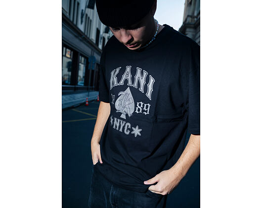 Triko Karl Kani - Western Print T-Shirt - Black