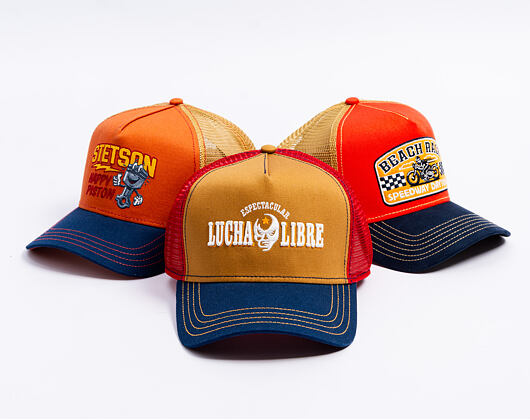 Kšiltovka Stetson - Trucker Cap Lucha Libre by JJ Hats - Navy/Orche