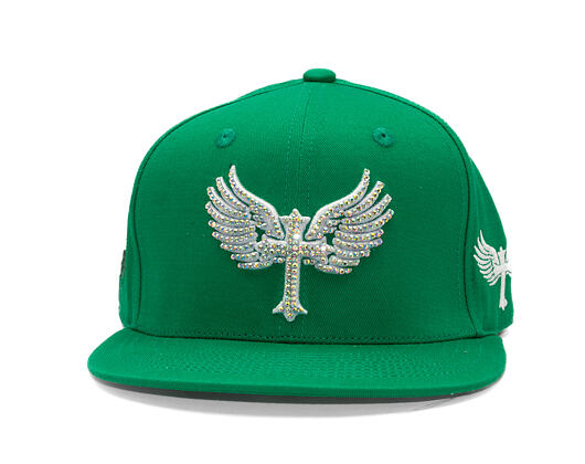 Kšiltovka Reflection Luxury Shine Loud Snapback - Joker Green / White