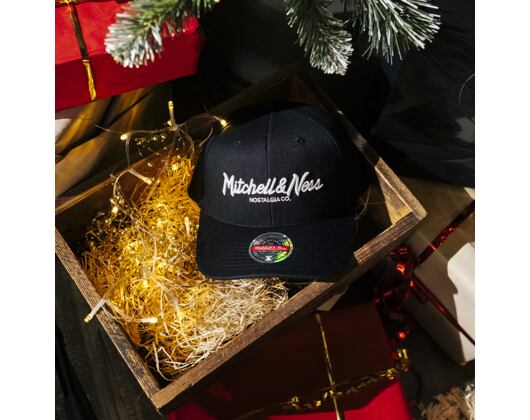 Kšiltovka Mitchell & Ness - Branded Pinscript Classic Red - Black / White