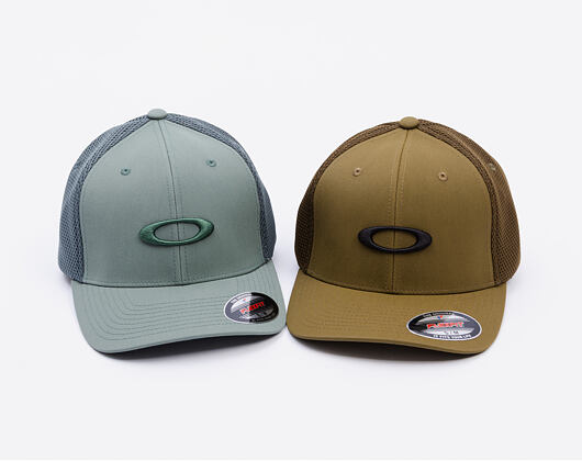 Kšiltovka Oakley - Oakley Ellipse Mesh Hat - Army Green