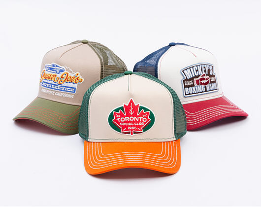 Kišltovka Stetson - Trucker Cap Toronto Social Club - Orange / Beige