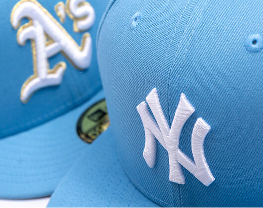 Kšiltovka New Era - MLB Seasonal 59FIFTY - NY Yankees - Sky Blue / Pink UV