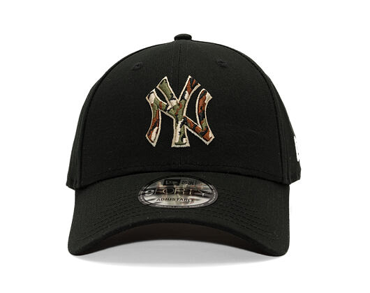 Kšiltovka New Era - MLB Outline Camo 9FORTY - NY Yankees - Black