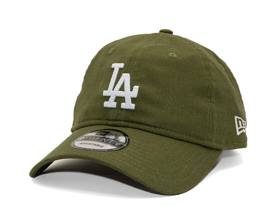 Kšiltovka New Era - MLB Linen 9TWENTY - LA Dodgers - New Olive