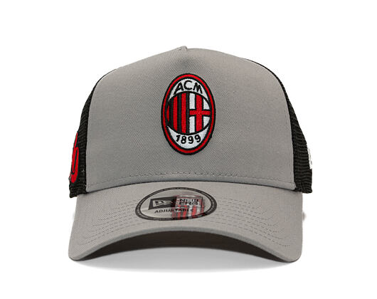 Kšiltovka New Era -  Patch 9FORTY Trucker - Ac Milan - Grey