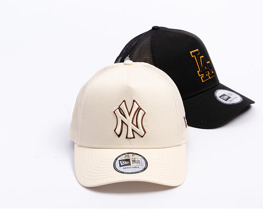 Kšiltovka New Era - MLB Outline 9FORTY Trucker - NY Yankees - Cream