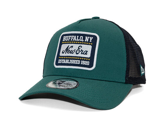 Kšiltovka New Era - Branded Patch 9FORTY Trucker - Pine Green