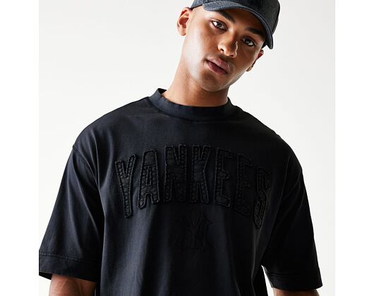 Triko New Era - MLB Washed Boxy Tee - NY Yankees - Black