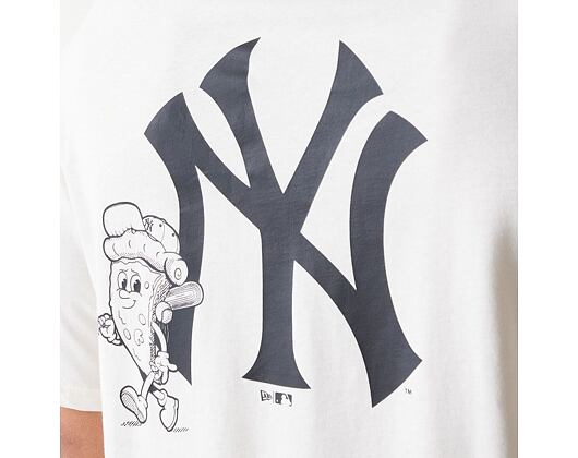 Triko New Era - MLB Food Graphic Tee - NY Yankees - Off White
