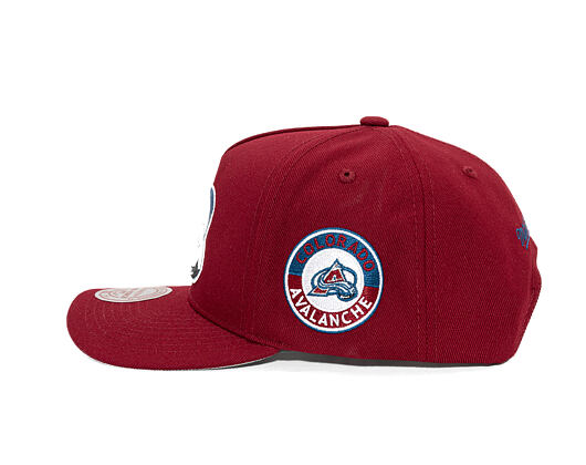 Kšiltovka Mitchell & Ness - Colorado Avalanche - Double Clutch Pro Snapback - Maroon