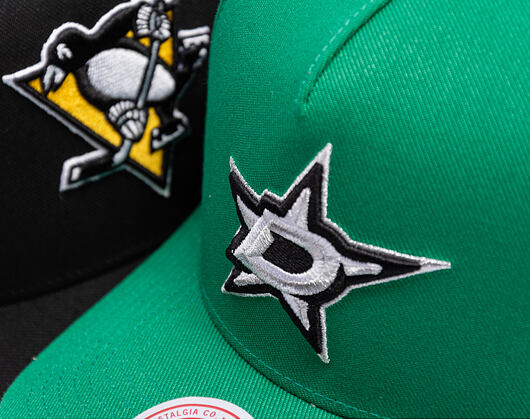 Kšiltovka Mitchell & Ness - Dallas Stars - Double Clutch Pro Snapback - Green