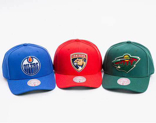 Kšiltovka Mitchell & Ness - Minnesota Wild - Team Ground 2.0 Pro Snapback - Hunter Green