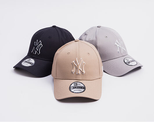 Kšiltovka New Era - MLB Outline 9FORTY - NY Yankees - Light Brown