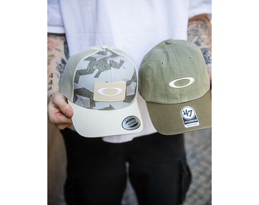 Kšiltovka Oakley - Remix Dad Hat - Boulder/Army Green/Mist