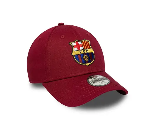 Dětská Kšiltovka New Era - Core Logo 9FORTY Kids - Barcelona FC - Cardinal