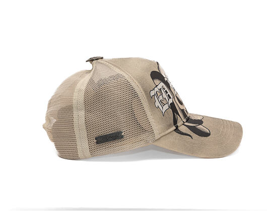 Kšiltovka Ed Hardy - Gothic Skull Tab 5 Panel Trucker Cap - Dove