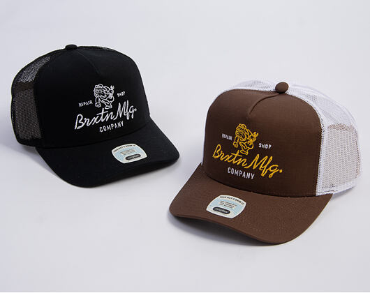 Kšiltovka Brixton - Tolman MP Trucker - Pinecone Brown/White