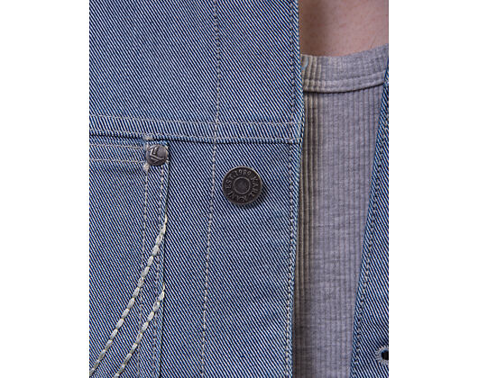 Džínová Bunda Karl Kani - Kani Jeans Cropped Silver Denim Jacket