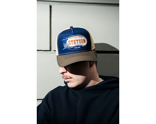 Kšiltovka Stetson - Trucker Cap - Cowboy Coffee - 52