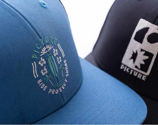 Kšiltovka Picture - Zephyr Trucker - Serenity Blue - Protect Shine Emblem - Blue / Black