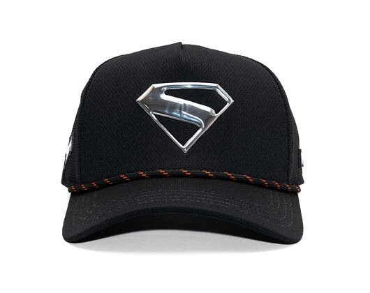 Kšiltovka Capslab - Trucker DC Comics - Metal Superman Patch - Black / Silver