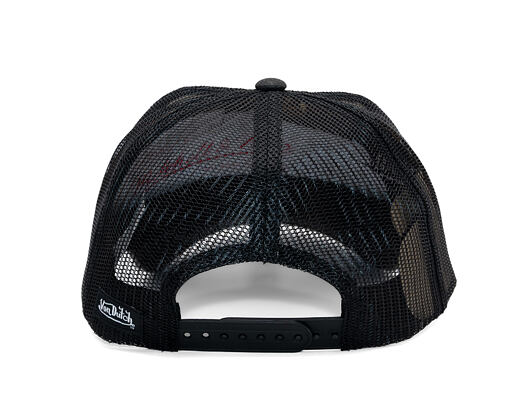 Kšiltovka Von Dutch - Trucker - Calif. Motorcycles 1929 Grey/Distressed Black Denim