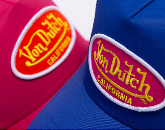 Kšiltovka Von Dutch - Trucker - Cali Patch Royal/Pink