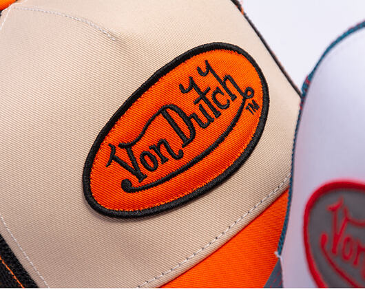 Kšiltovka Von Dutch - Trucker - Classic Logo Orange/Green