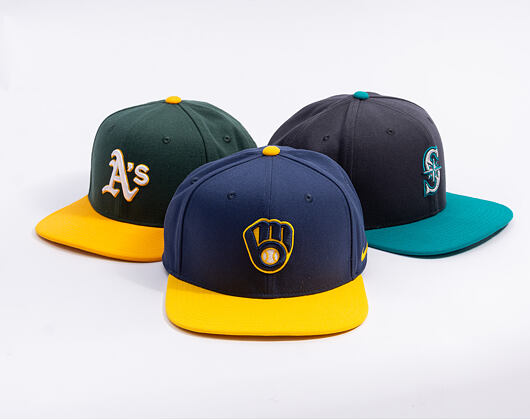 Kšiltovka Nike - Dri-Fit Pro - Milwaukee Brewers - Midnight Navy 44B/Amarillo 78H
