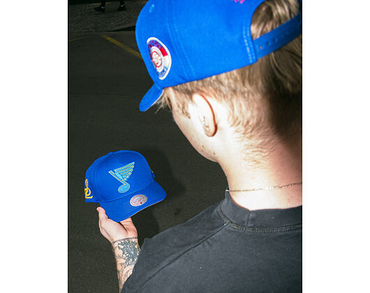 Kšiltovka Mitchell & Ness - NHL Double Clutch Pro Snapback St. Louis Blues - Royal